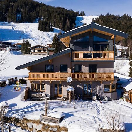 Ski In - Ski Out Panoramaferienhaus Breitmoos Neben Mittelstation 미테르질 외부 사진