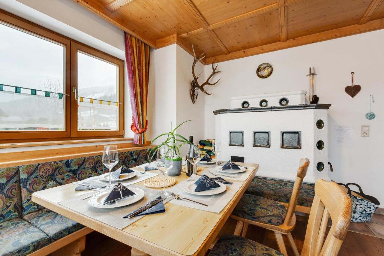 Ski In - Ski Out Panoramaferienhaus Breitmoos Neben Mittelstation 미테르질 외부 사진