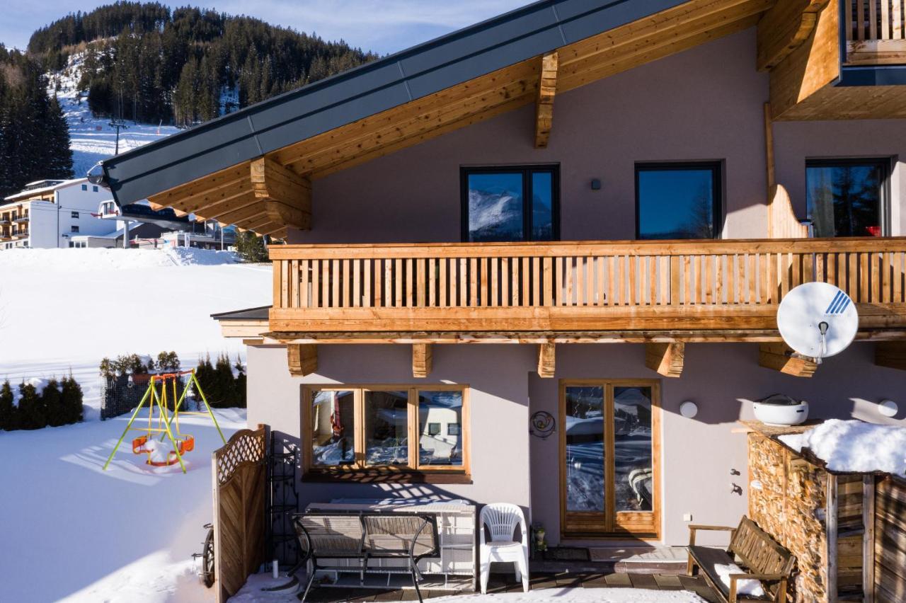 Ski In - Ski Out Panoramaferienhaus Breitmoos Neben Mittelstation 미테르질 외부 사진