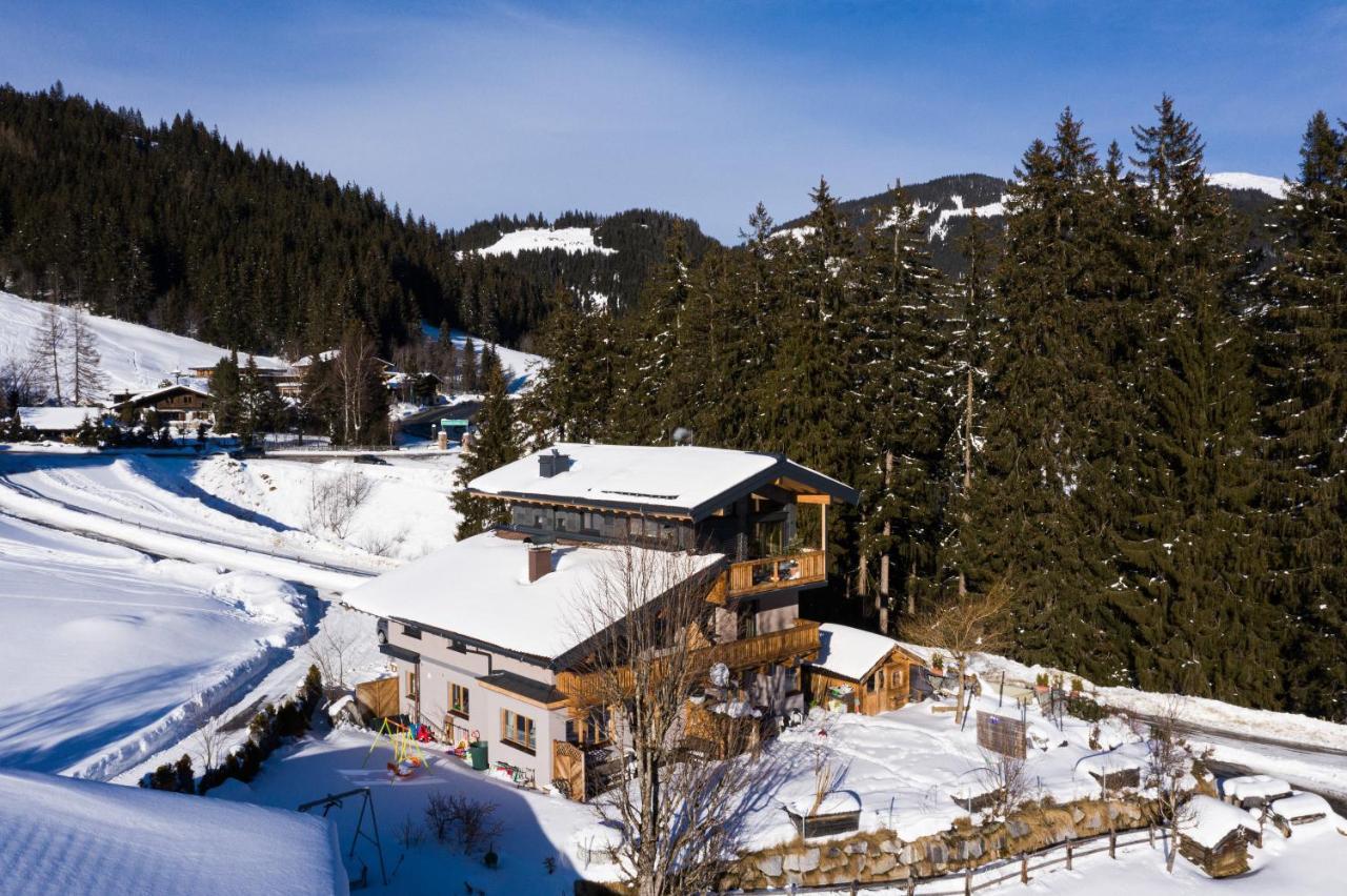 Ski In - Ski Out Panoramaferienhaus Breitmoos Neben Mittelstation 미테르질 외부 사진